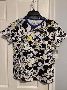 Repeating Mickey Mouse T-Shirt By White Kids XL - Picture 1 of 5