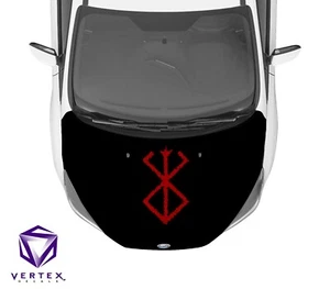 Brand of Sacrifice Berserk Anime Hood Wrap Weatherproof Vinyl Decal 50"X60" - Picture 1 of 1