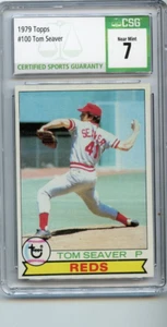 1979 Topps Tom Seaver Cincinnati Reds #100 ⭐️👀⭐️ CSG Graded 7 - Picture 1 of 2