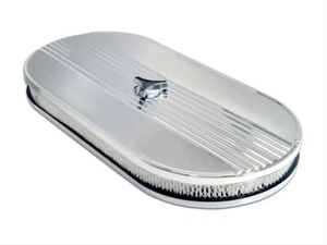 1965-73 FORD CHROME FINNED 2V & 4V AIR CLEANER MUSTANG SHELBY FALCON TORINO - Picture 1 of 2