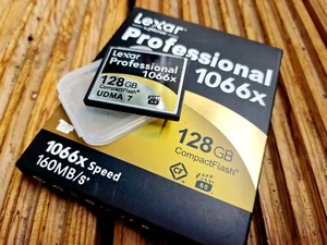 Lexar 128GB Professional 1066x CompactFlash Card - Boxed - Picture 1 of 2