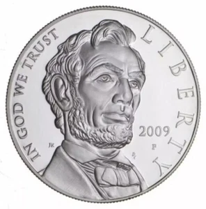 Proof 2009 P Abraham Lincoln US Commemorative 90% Silver Dollar IN CAPSULE - Picture 1 of 2