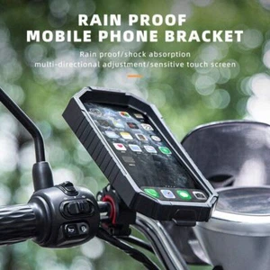 ROCKBROS Motorcycle Waterproof and drop-proof Phone Touch Screen Holder - Photo 1 sur 12
