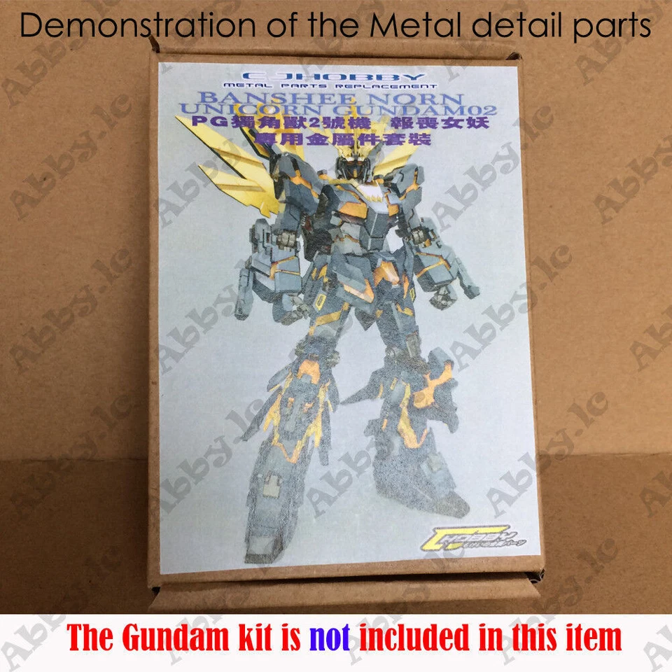 Juego de piezas adicionales para PG 1/60 Banshee Norn Unicorn RX-0 02 Modelo CJ Detalles metálicos Foto 1 de 4