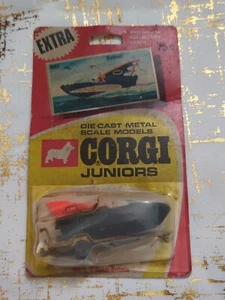 1967 CORGI JUNIORS BATBOAT BATMAN & ROBIN #1003 DIE-CAST SCALE MODEL CAR TOY #12 - Picture 1 of 7