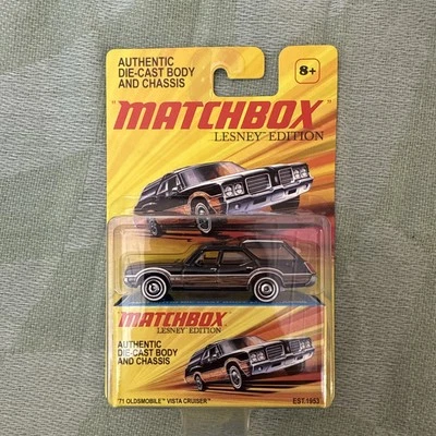 MATCHBOX MOC SEALED MBX 2010 LESNEY MODEL '71 OLDSMOBILE VISTA CRUISER BLACK HTF - Image 1 of 4