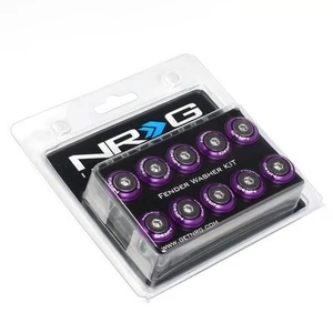 NRG FW-100PP 10 Piece/Set 20mm Aluminum Fender Washer Dress Up Kit+Rivnut Tool - Picture 1 of 6