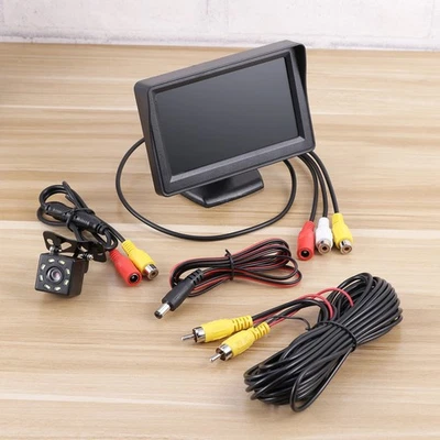  Kit de cámara de marcha atrás 4,3 para monitor de revisión de respaldo de automóvil - Imagen 1 de 4