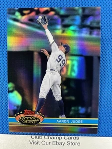 2021 #255 Aaron Judge Topps Stadium Club Chrome 1991 Variation Refractor Yankees - Picture 1 of 12