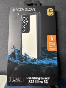 Body Glove Tidal Waterproof Phone Case Samsung Galaxy S23 Ultra 5G - Black/Clear - Zdjęcie 1 z 3