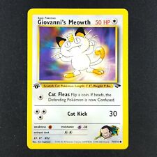 Giovanni's Meowth 74/132 - Gym Challenge 1st Edition - Pokemon Card