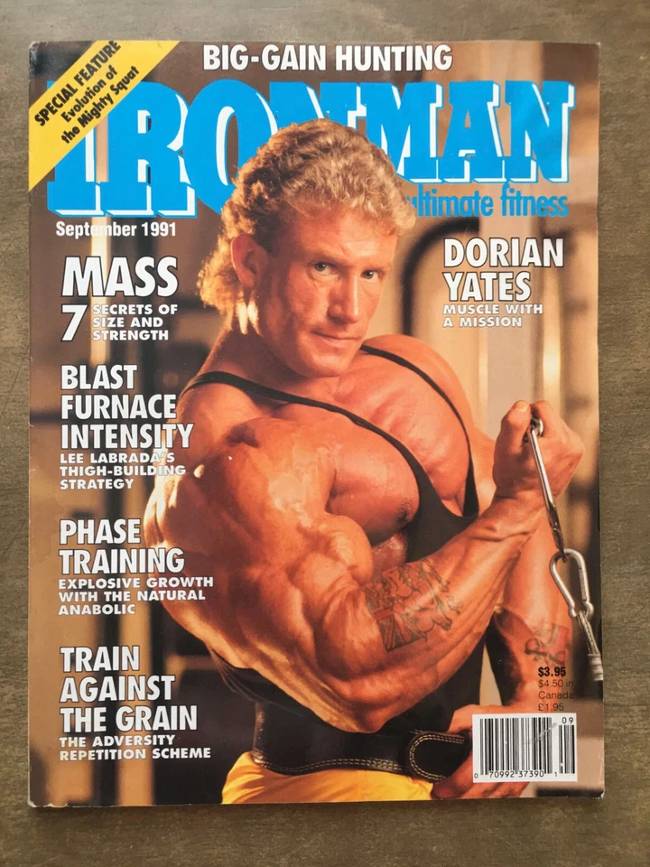 IronMan Magazine September 1991 Dorian Yates Cover Bodybuilding - Image 1 of 1