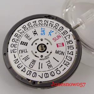 Popular New Mechanical 24 Jewels NH36A Watch Movement Day With Date Wind Stem - Picture 1 of 4