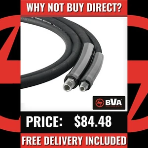 BVA HYDRAULIC HOSE - 3/8 INCH NPT - 1/4 INCH DIA - 1.8 METERS LENGTH - Picture 1 of 2