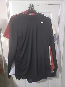 Nike DriFit Schwarz Pullover Langarm Sportshirt Gr. XXL 2XL Stretch Gym - Bild 1 von 4