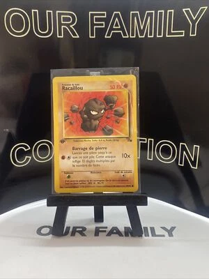 Pokémon Racaillou (Geodude) 47/62 1st Edition French - Image 1 of 4