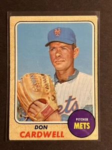 1968 Topps Baseball Don Cardwell New York Mets #437 - Picture 1 of 8