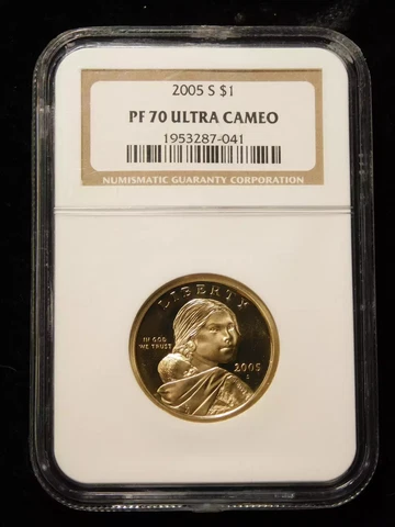 2005-S Proof Sacagawea $1 Golden Dollar - NGC PF 70 Ultra Cameo Cover