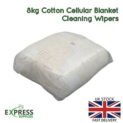 Cellular Blanket Cleaning Wipers Garage Rags Polishing (Select Your Bag Size!) • 9.99£