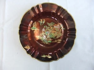 Piatto o ciotola bassa vintage Carlton Ware Rouge Royale, design Mikado 23 x 3 cm - Foto 1 di 10