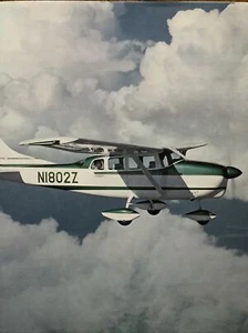 Seltene Fabrik OEM Fabrik Broschüre Luftfahrt 1963 Flugzeug Jet CESSNA 205 & Zubehör - Bild 1 von 6