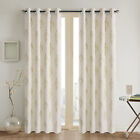 Thermal Insulated bedroom Jacquard Blackout Curtain Ring Top 3 size drop 1pair