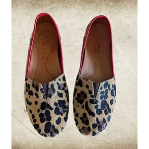 Spring Step Kathaleta slip-on leopard print flat shoe Sz 37 - Picture 1 of 10