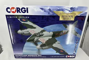 Corgi AA34605 1:32 Diecast De Havilland Mosquito FBVI NS850 Black Rufe LE NEW - Picture 1 of 8