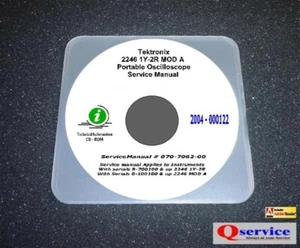 CD manual de operaciones Tektronix TEK 2246 1Y-2R MODA servicio + operaciones con diagramas A3 completos - Imagen 1 de 1