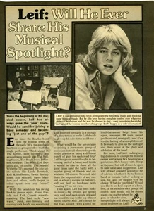 1978 Leif Garrett Child Star Heartthrob DRUCKARTIKEL & FOTO 2 STÜCK (3523) - Bild 1 von 2