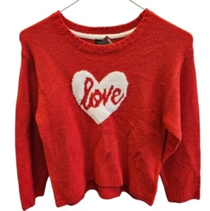 Vince Camuto Girls Love Red Pullover Sweater Heart Valentine NEW Size 7/8 - Picture 1 of 5