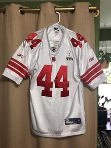 NWT Ahmad Bradshaw #44 NEW YORK GIANTS Super Bowl XLVI White Jersey Mens 50 READ - Picture 1 of 24