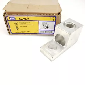 6 qty ILSCO TA-800-S 800kcmil - 3/0 Socket Screw Mechanical Terminal Lug - Picture 1 of 8