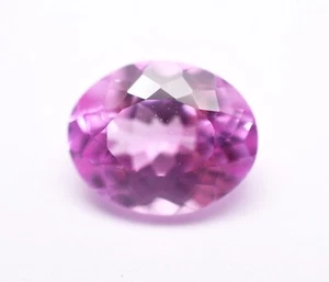 Lab Pink Sapphire Oval Step Cut 5X3 MM To 15X12 MM Calibrated Loose Gemstone - Picture 1 of 7