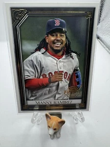Manny Ramirez 2021 Topps Gallery Baseball Card 34 Red Sox Numbered 187/250 - Picture 1 of 3