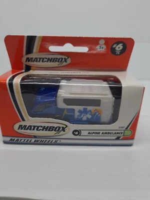 Vintage matchbox Superfast alpine ambulance MB #6 2000 NEW IN BOX 92497 DIE-CAST - Image 1 of 4