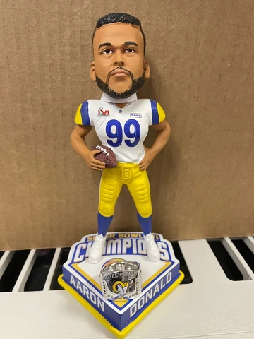 Aaron Donald Los Angeles Rams FOCO LE Superbowl Champs bobblehead NIB LAST 2 Cover