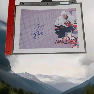 MARK PARRISH AUTOGRAPHED SIGNED 8.5X11 PHOTO 📸 NHL NY ISLANDERS NO COA - Image 1 of 4