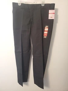 Women’s Dickies Black FP774 Straight Leg Work Pants Size 12 R Regular original - Picture 1 of 6