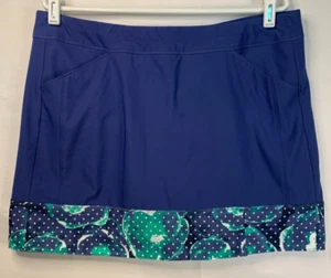 Adidas Damen Tennis Skort Rock dunkelblau Taschen Größe Large Pickleball Pull On - Bild 1 von 10