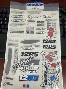 Team Associated 4680 12R5 Decal Sheet - Picture 1 of 1