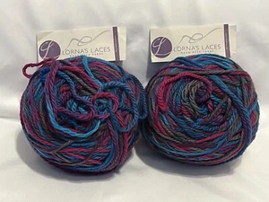 Lorna’s Laces Hand Dyed Yarn Skeins Multicolor 100% SW Merino Wool Blue Purple - Picture 1 of 7