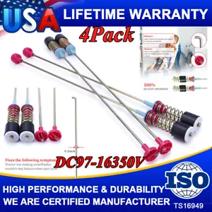 4X Washer Suspension Rods DC97-16350V For Samsung Washer WA54R7200AV WA54R7200AW - Picture 1 of 17