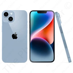 Apple iPhone 14 MPVR3LL/A 128GB Unlocked 6.1" XDR 12MP WiFi 6 NFC 5G eSIM Blue - Afbeelding 1 van 4