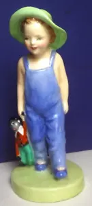 Muy buscado y raro - HN-2040 - FIGURA REAL DOULTON niño pequeño con MUÑECA TRAPO - Imagen 1 de 10