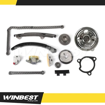 Kit de cadena de distribución juego de bomba de agua para 07-13 Nissan Rogue Sentra Altima 2,5 L QR25DE Foto 1 de 4
