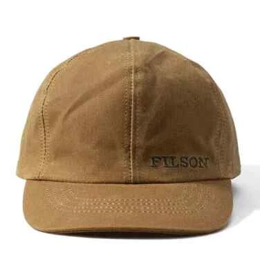 Gorra de tela de hojalata aislada Filson 11060068 HECHA EN EE. UU. Caqui Bronceado oscuro Algodón encerado Foto 1 de 2