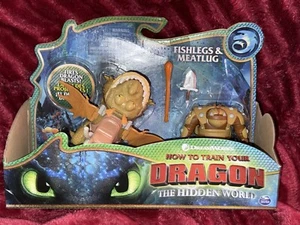 Dreamworks Dragons, Fishlegs & Meatlug, Dragon with Armored Viking Figure, fo... - Picture 1 of 6