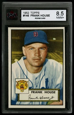 1952 TOPPS ~ #146 ~ FRANK HOUSE ~ ROOKIE CARD ~ DETROIT TIGERS ~ KSA 8.5 - Image 1 of 2