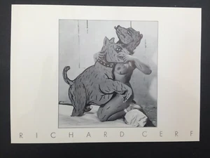 Richard Cerf carton invitation exposition Accent 1985 ephemera - Bild 1 von 2